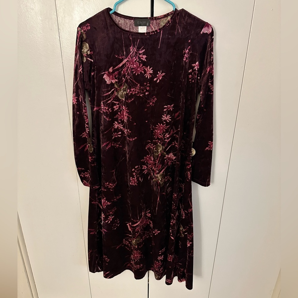 Velour A-line Dress